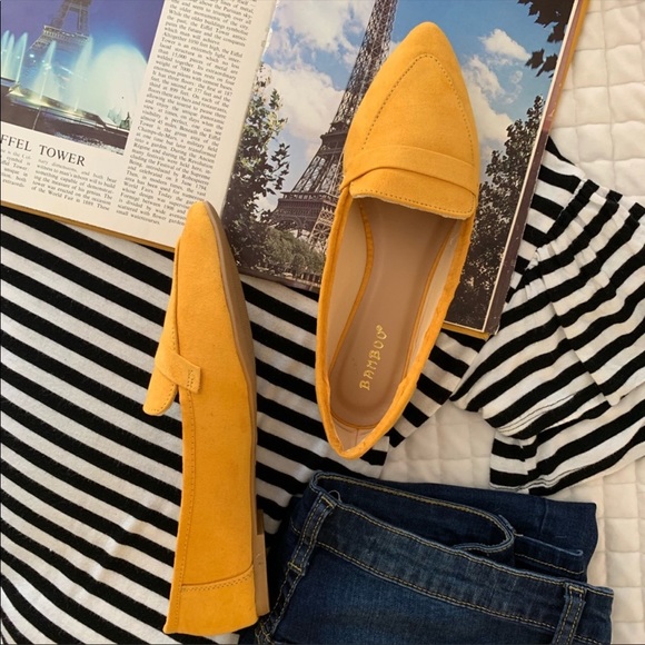 Mustard Loafer Flat - Picture 2 of 3